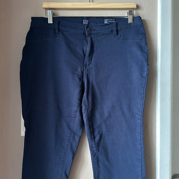 GAP Stretch Skinny Navy Blue Pants - Picture 2 of 6
